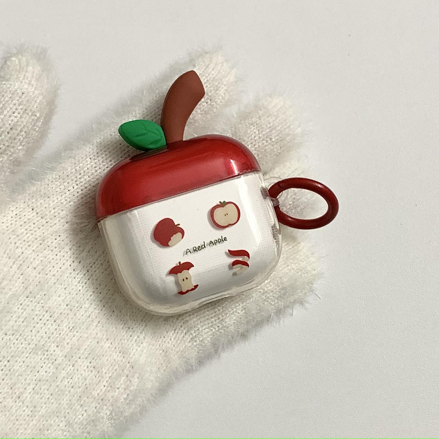 Ins cabello pequeño y fresco de cuatro cuadrados Apple para Airpods nueva funda para auriculares de 3/4 generación Pro2 tridimensional 1/2 generación nueva