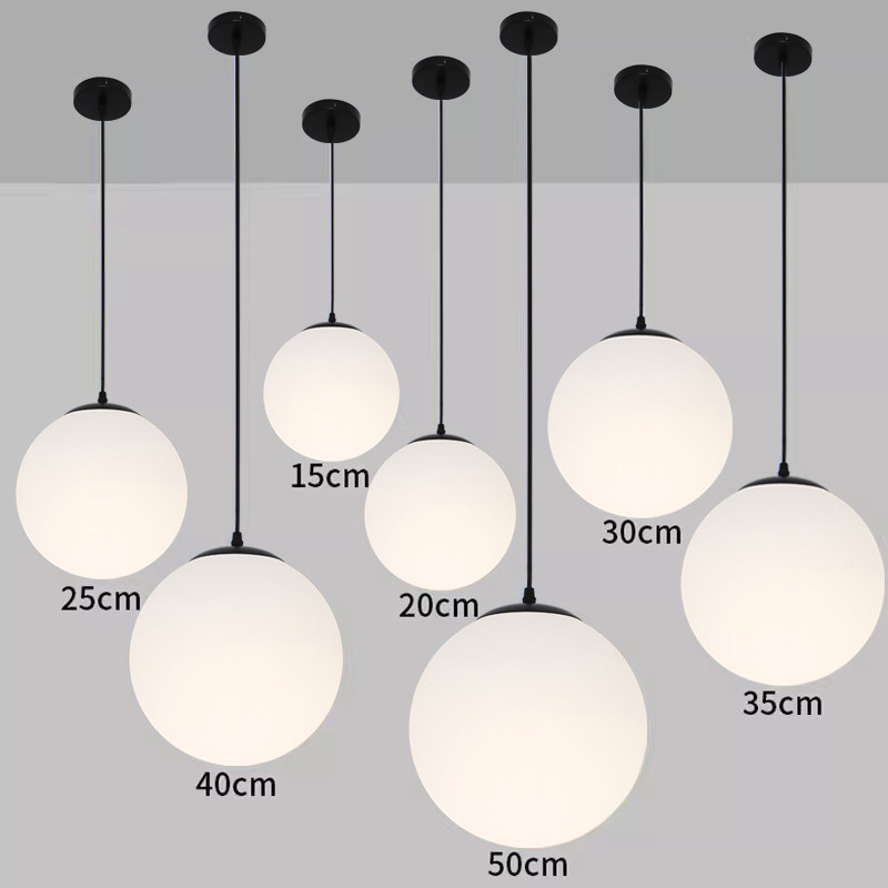 Simple Dining Room Spherical Pendant Light, Durable Bar Counter, Bookstore, Commercial Use, Staircase, Hallway, Creative Spherical Pendant Lighting