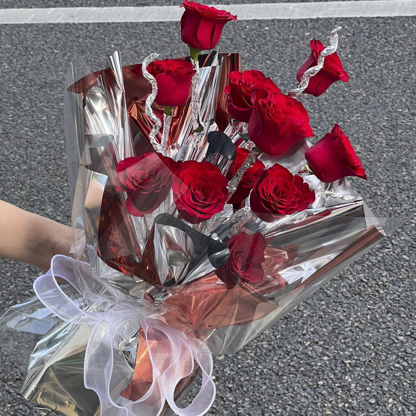 Цветочная композиция грязь Оловянная бумага прямоугольный небольшой размер цветок грязь Оловянная бумага ручная работа замок вода Олово бумага упаковка изоляция увлажнение