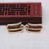 Yiwu golden plated pure copper -saving color DIY square Hanfu step, a pair of ancient style clothing hand -made accessories B1988