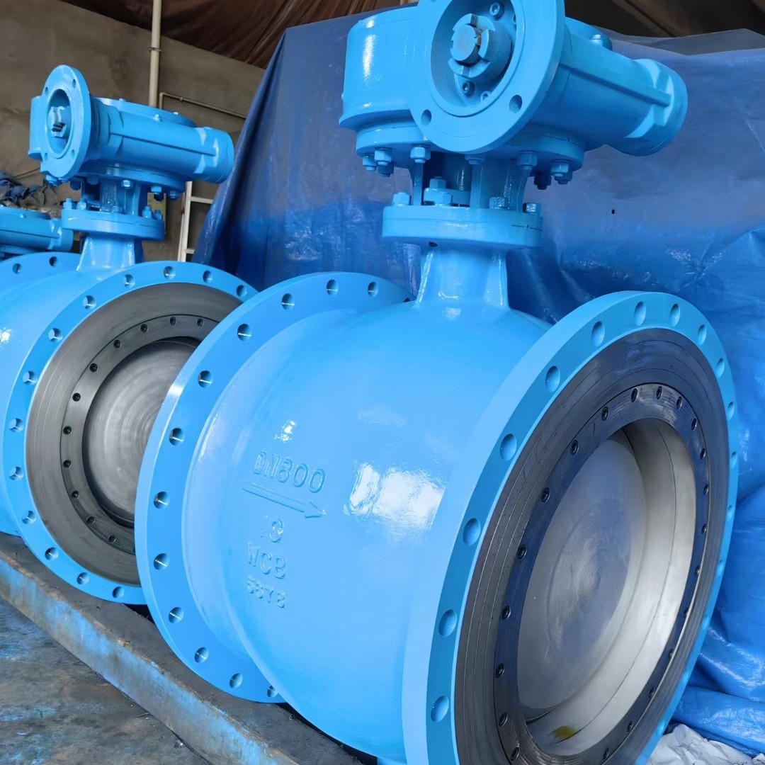 厂家直卖PQ340X-16Q 侧装式全通经涡轮法兰偏心半球阀 固定球球阀