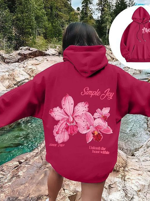 2024 Women Graphic Hoodies Cute Preppy Style Pink Bubble Sweatshirt Long Sleeve Pullover Hoodies 2024 Women Graphic Hoodies Cute Preppy Style Pink Bubble Sweatshirt Long Sleeve Pullover Hoodies