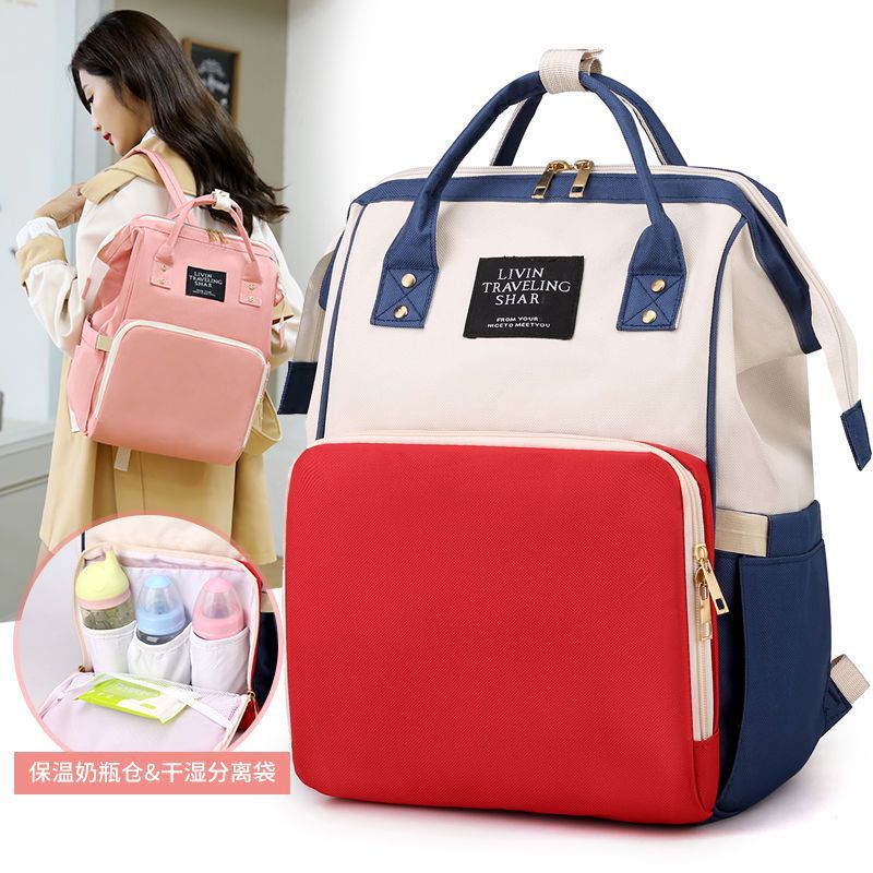 妈咪包女2021新款网红年轻妈妈包带娃母婴包外出大容量小号轻便