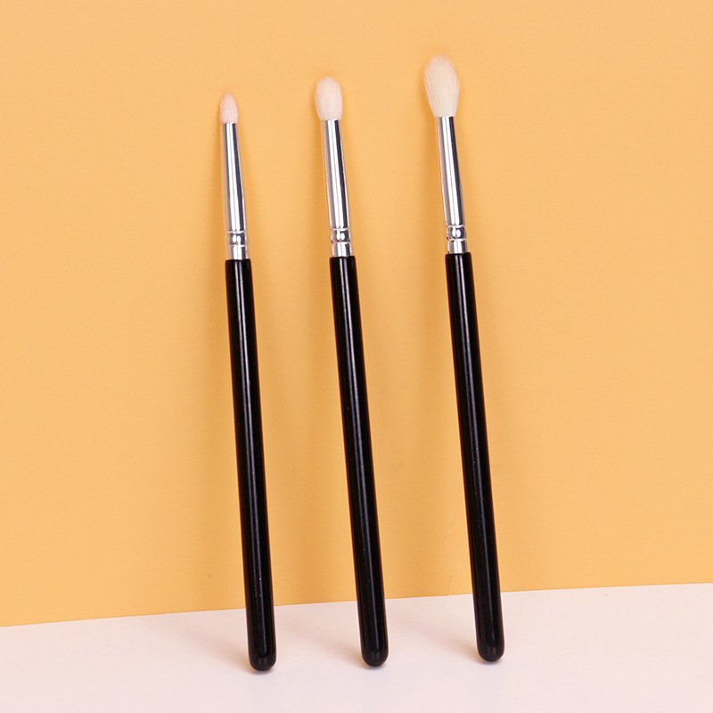 Cepillo de sombra de Nariz de lana cepillo de sombra lateral de Nariz de cabeza redonda herramienta de belleza portátil solo cepillo de maquillaje pelo de animal