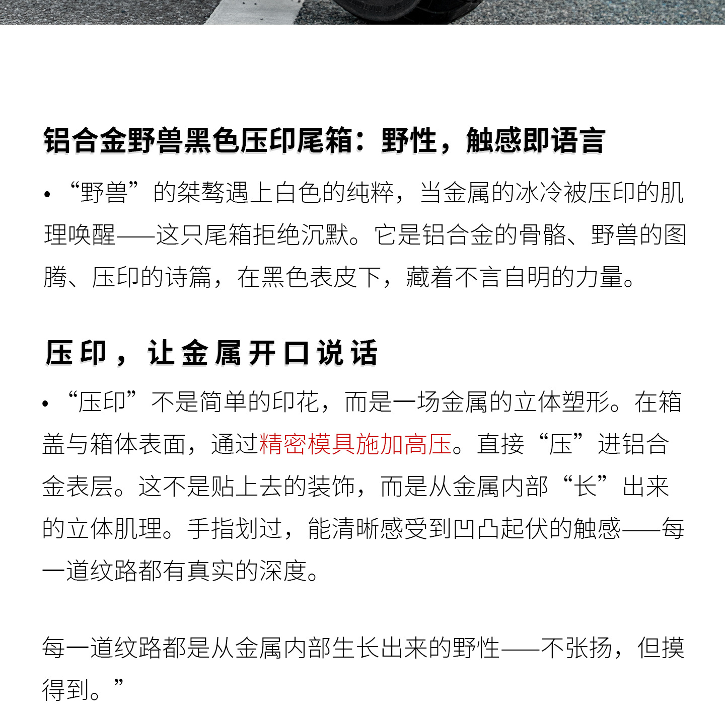 45LMJW Beast Four-Sided Embossed Motorcycle Quick-Release Aluminum Alloy Embossed Tail Box for Scooter and Electric Vehicle