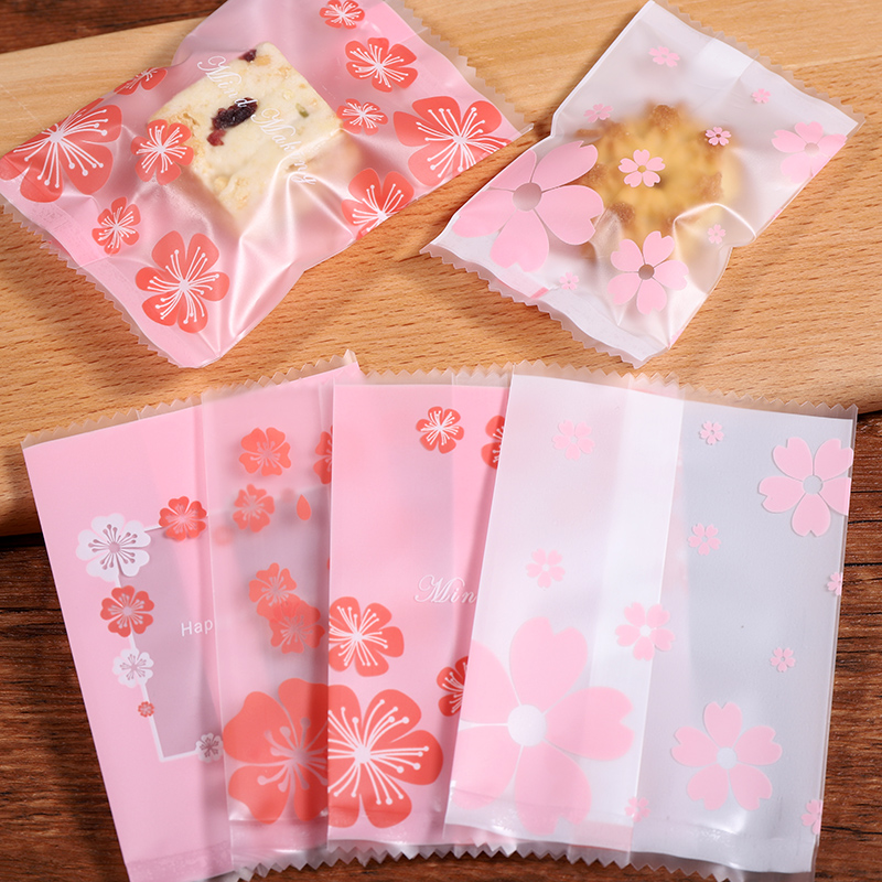 50g125g bolsas de pastel de luna bolsa sellada máquina bolsa de galletas de huevo bolsa de galletas hecha a mano bolsa de bocadillos de copo de nieve