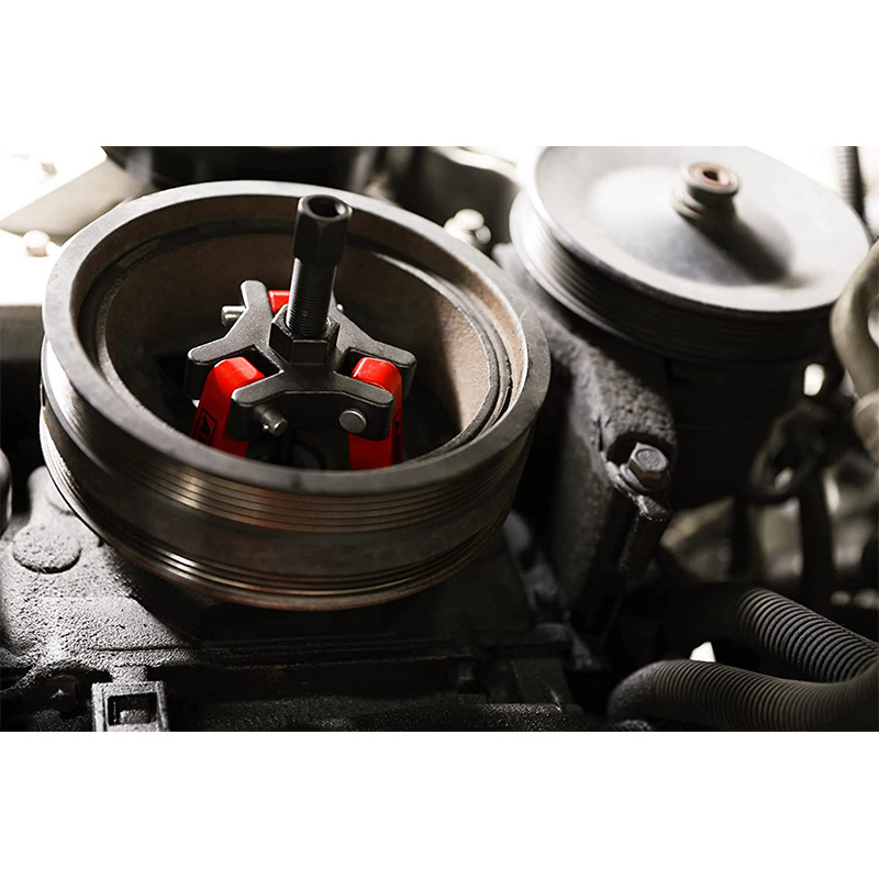 Juego de extractor equilibrado Retire la polea del amortiguador Herramientas generales Camión SUV Camioneta Reparación de automóviles Extracción de tres garras