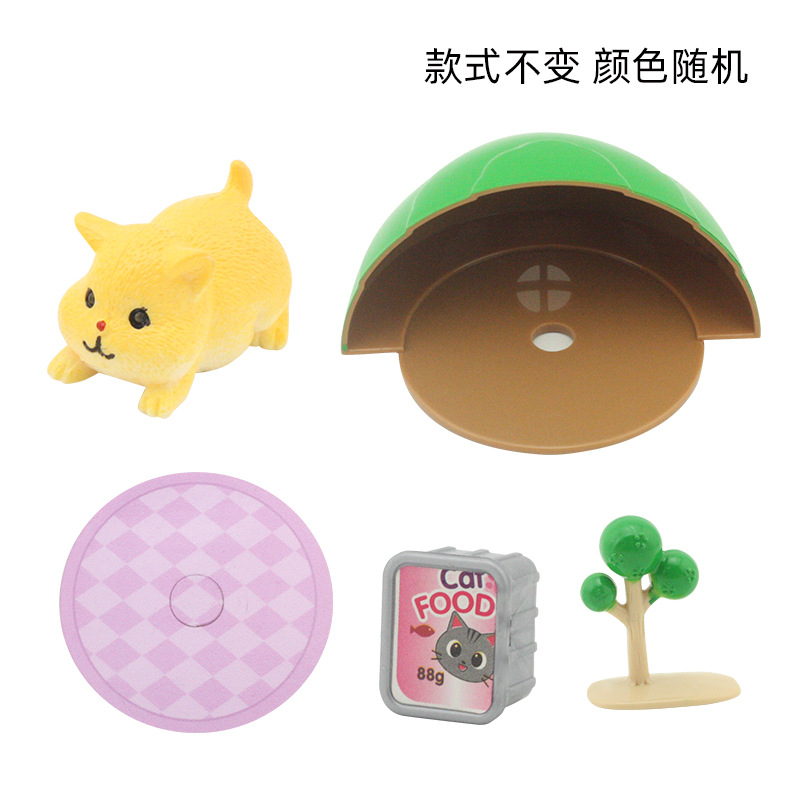 Juego de escenas de juguetes para mascotas para niños, decoración, juego de caja de regalo de juguetes para niños y niñas, venta directa de fábrica al por mayor