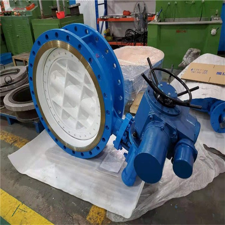 D343Y-10C 涡轮三偏心硬密封法兰蝶阀 双向压金属硬密封蝶阀DN40