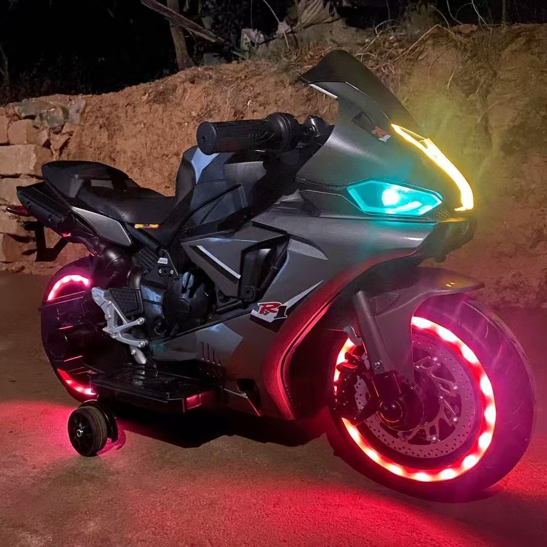Moto Eléctrica Recargable para Niños para Hasta 8 Años Recargable Se Puede Sentar Juguete Infantil