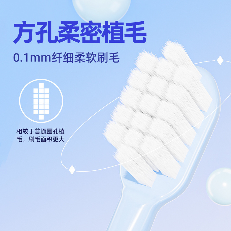 小头巴氏刷牙法弯颈牙刷软毛高级成年人情侣家用牙刷双支装批发|undefined