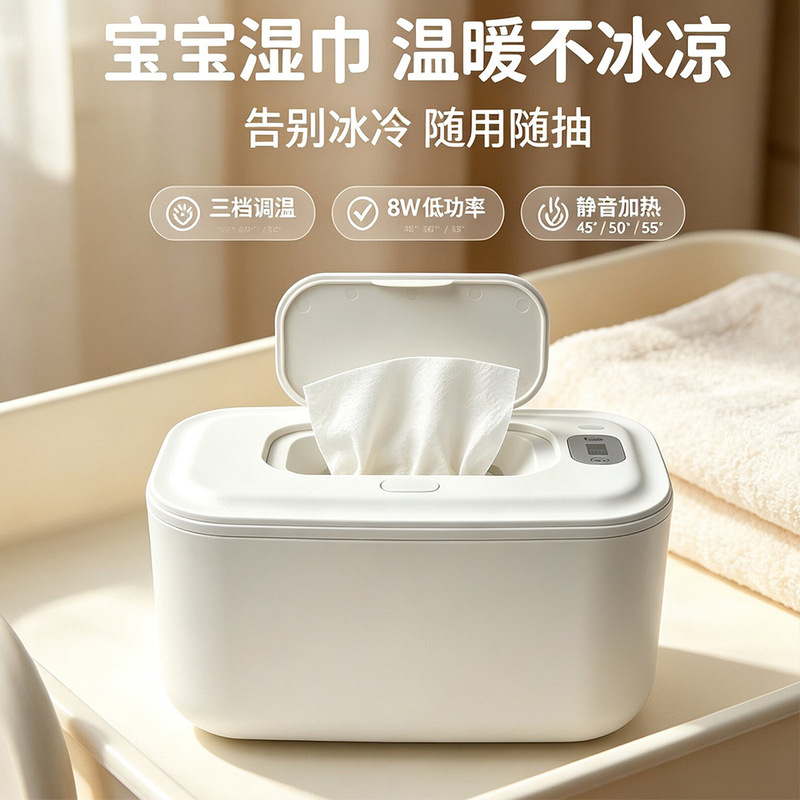 USB wet wipe warmer for babies, constant temperature, wired, portable for car use, suitable for travel, cross-border wet tissue insulation box USB wet wipe warmer for babies, constant temperature, wired, portable for car use, suitable for travel, cross-border wet tissue insulation box