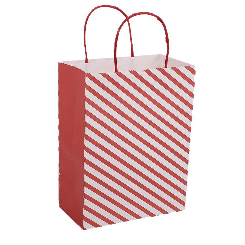 Polka Dot sarga mancha color bolsa de papel Regalo de Cumpleaños bolsa de embalaje de vacaciones bolsa de papel Kraft bolso de regalo de mano en stock lote