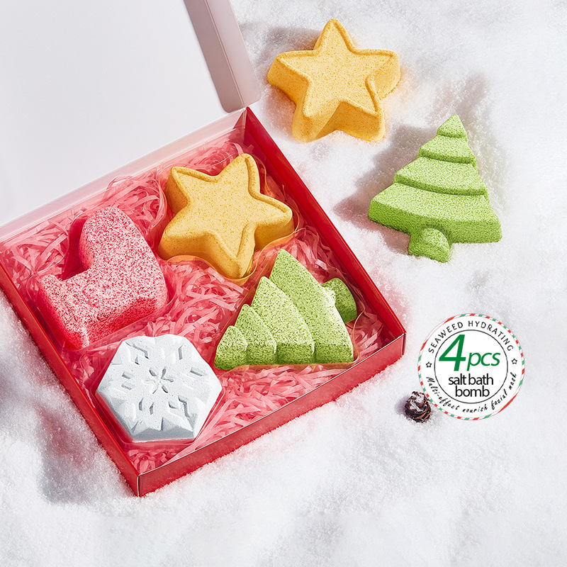 越境在庫あり クリスマスバスソルトボールセット SADOER ボディ洗浄バスソルトボール 加工・カスタムOEM工場|undefined