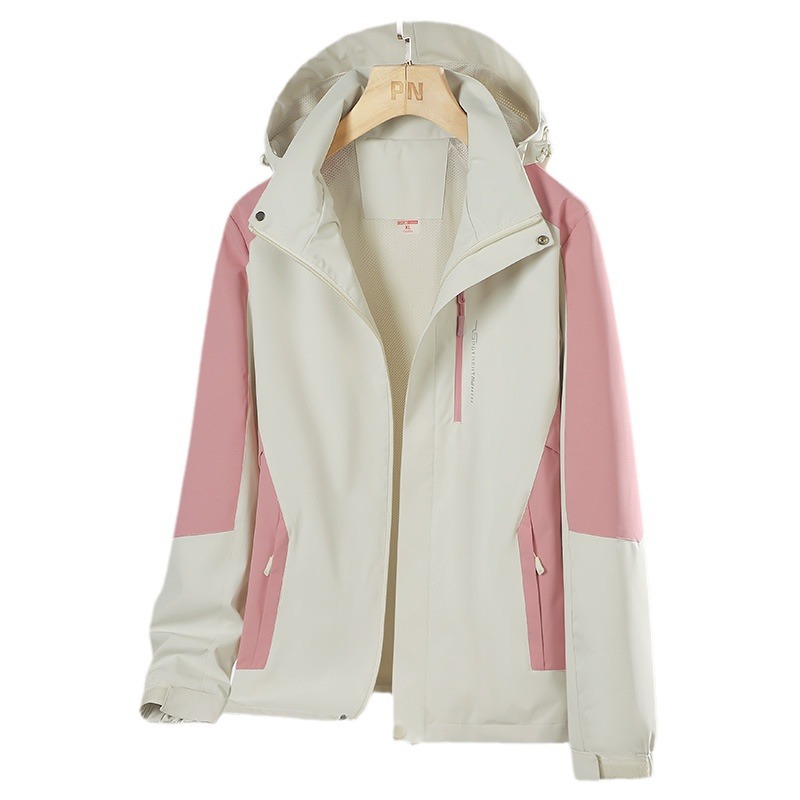 2024 primavera y otoño chaqueta de pareja delgada deportes al aire libre hombres y mujeres pareja chaqueta impermeable a prueba de viento