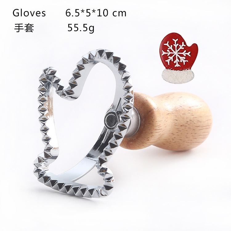 Dumpling encaje impresión aleación de zinc molde de galletas dumpling lado de la piel flor en relieve molde de galletas mango de madera rueda de cortador de pastel