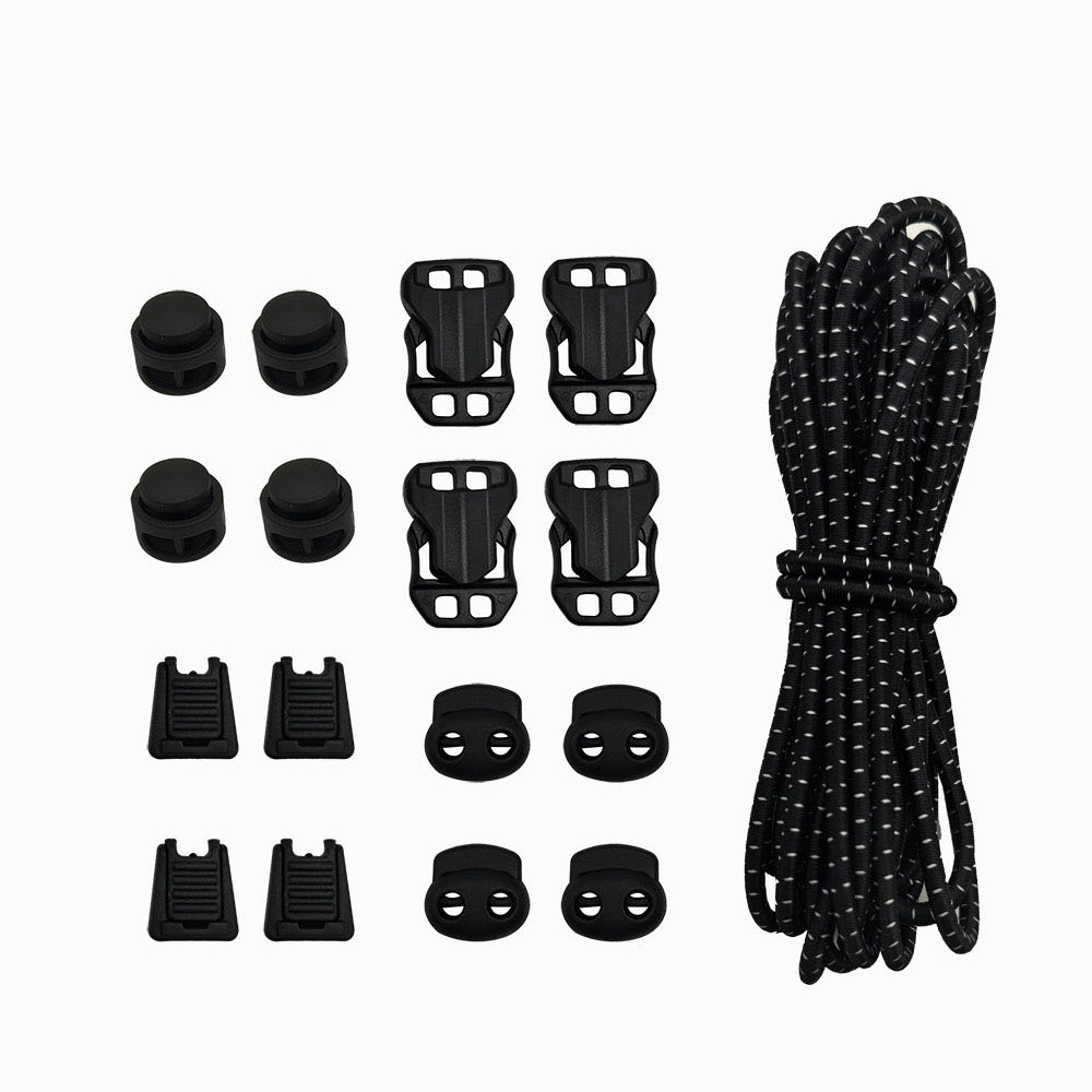 Backpack Tightening Buckle Spring Buckle DIY Elastic Adjustment Buckle Pig Nose Buckle Elastic Shoelace Outdoor Camping Mountaineering Accessories