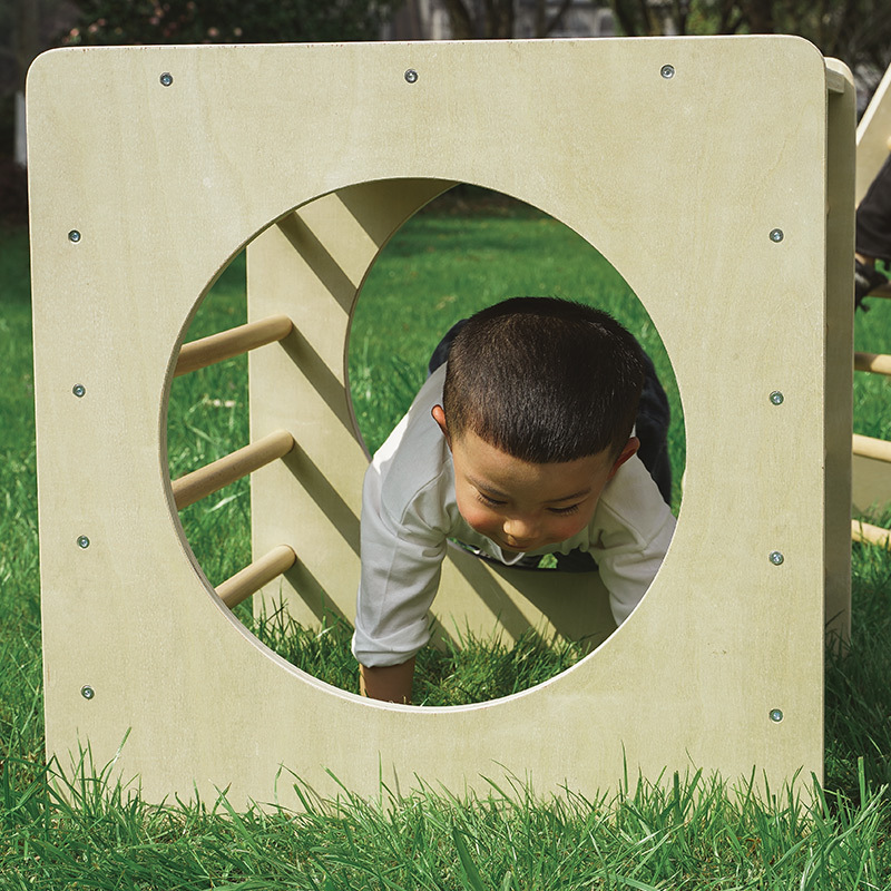 Estante de escalada infantil de madera Estante de escalada para niños Triángulo Estante de entrenamiento físico Estante de escalada Túnel de juguete de aventura para niños