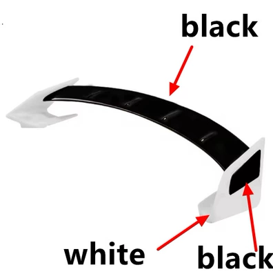 Rear Wing Rowen Tommykaira | Fixed wind wing - white-on-both-sides-2-black-in-the-middle