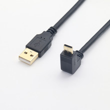镀金弯头Type-C转USB2.0充电数据线C口90度直角type-c硬盘数据线