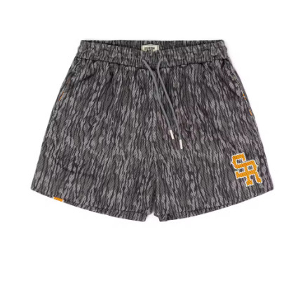 Woodland camouflage style mesh sports shorts, men's casual shorts, quick-drying, suitable for training and fitness
