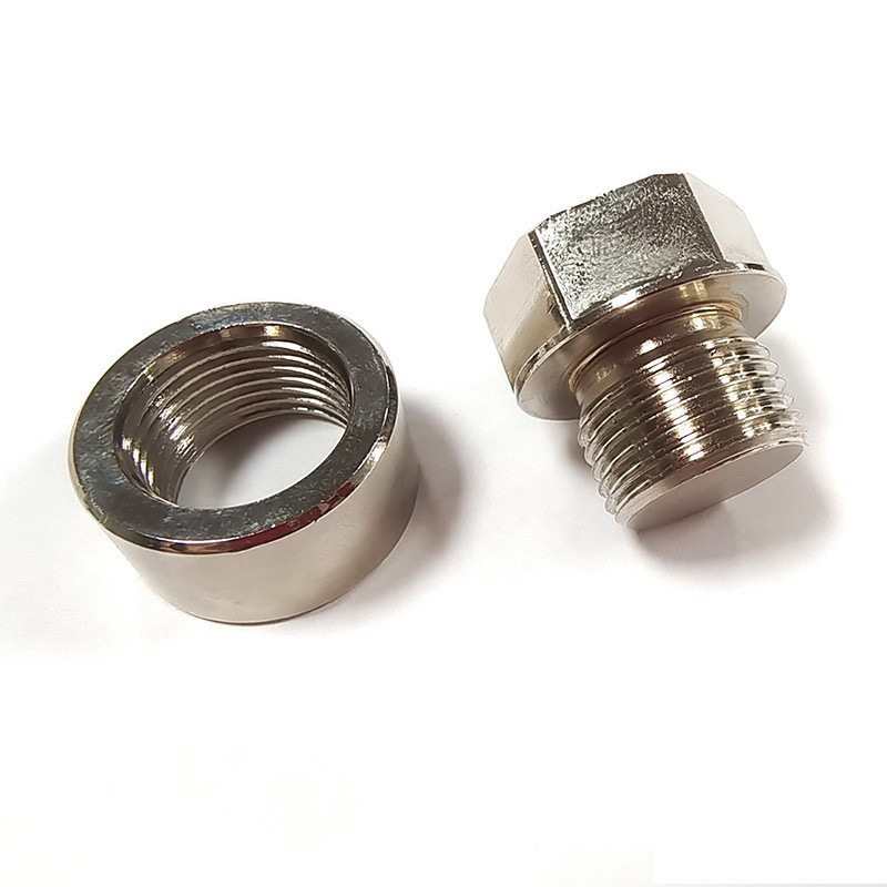 Piezas de Modificación Automotriz Transfronterizas, Tornillo de Unión de Soldadura para Tubo de Escape M18X1.5, Combinación de Tuerca y Tapón de Aceite para Uso en Vehículos