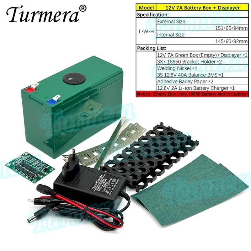 18650 バッテリーボックスセット 3S40A 保護ボード、SOC ディスプレイ付きイコライザー 12V リチウムバッテリーシェル付き|undefined