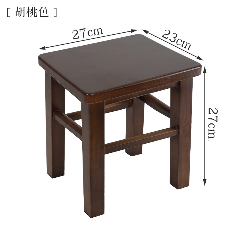 Fábrica directa de taburetes de madera sólida, taburetes domésticos, comedor comercial, escuela, taller de fábrica, estilo chino moderno simple image 10