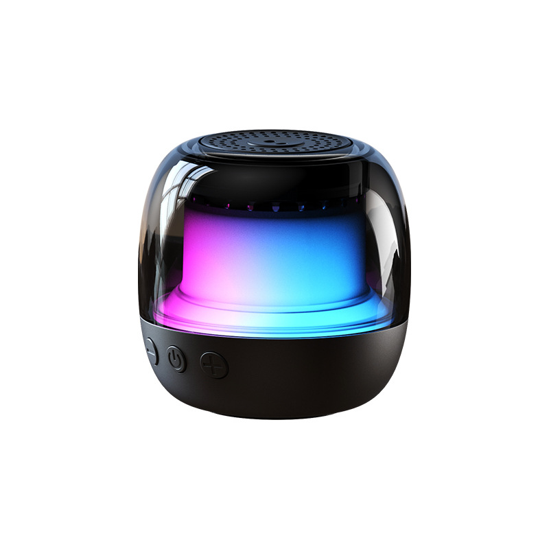 Fábrica personalizada logotipo giroscópico Bluetooth portable luz de atmósfera RGB sonido Bluetooth subwoofer al aire libre