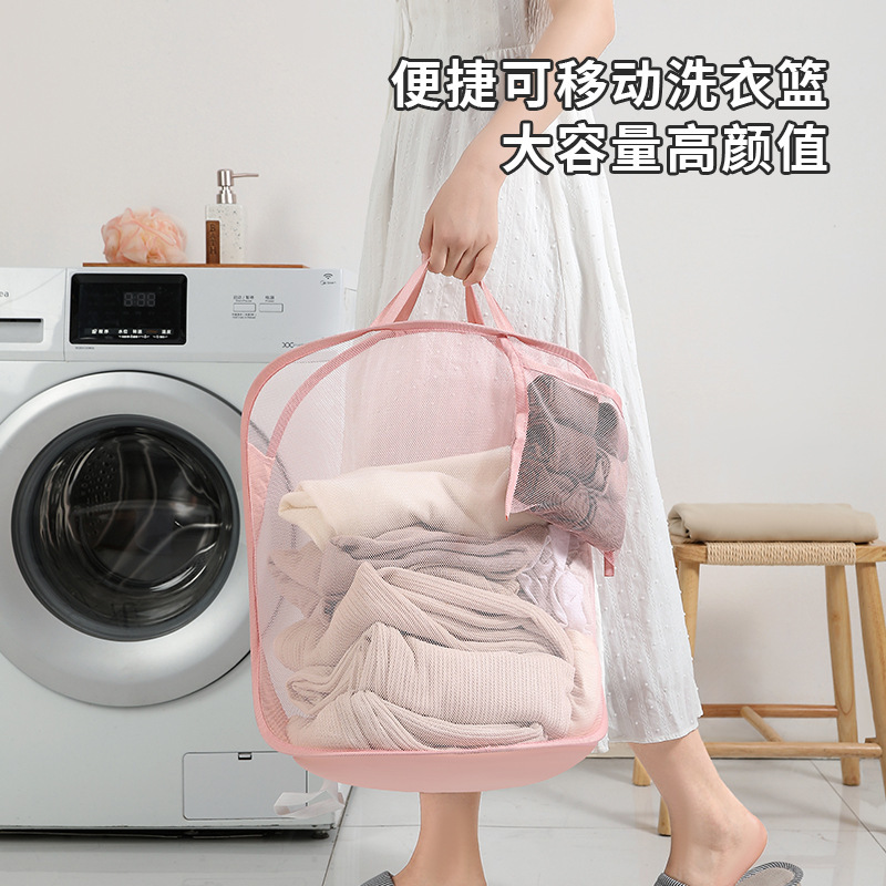 新しい汚れた衣類収納袋壁掛け折りたたみ汚れた衣類バスケット浴室寮衣類収納バスケット卸売|undefined