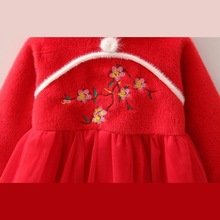 女童冬季棉服儿童加厚唐装年服棉衣2025新款时髦宝宝保暖秋冬外套