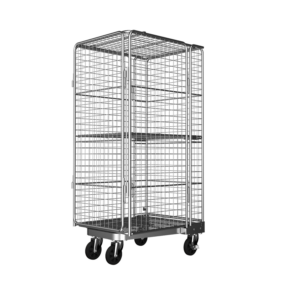 昆山盘钢丝架子工厂 钢丝仓库周转架子 钢丝手推运输架子