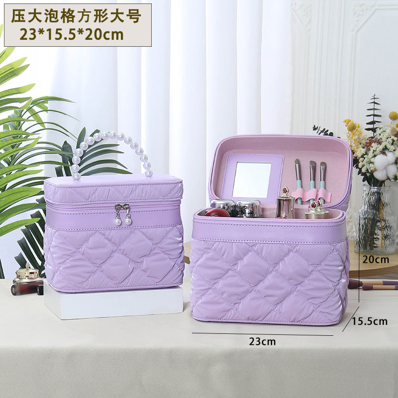 Nuevo estuche de maquillaje de burbujas, estuche de mano de alta calidad, estuche impermeable, bolsa de cosméticos portátil de gran capacidad al por mayor