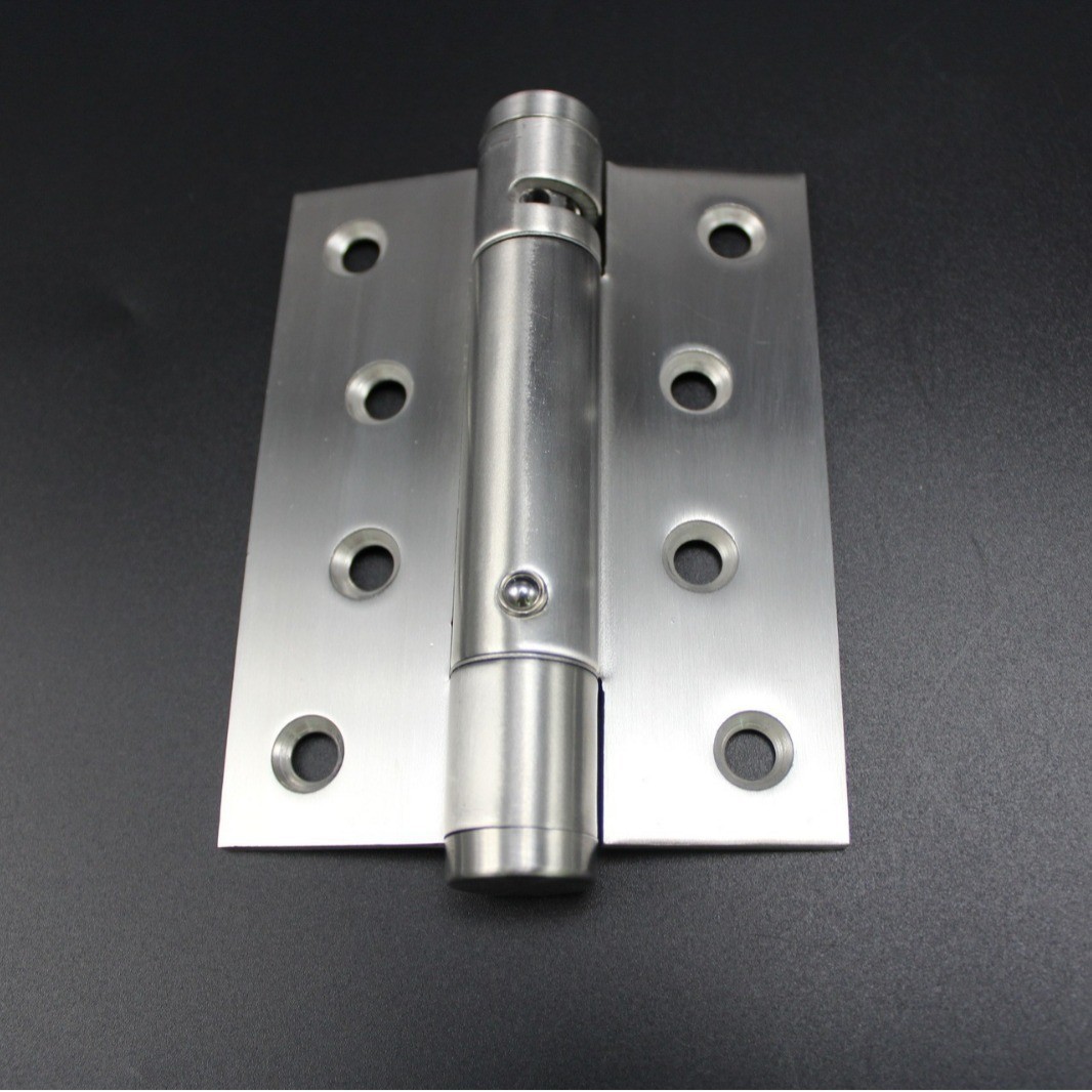 4 pulgadas y 5 pulgadas acero inoxidable resorte posicionamiento bisagra con amortiguación cerrar automáticamente bisagra de puerta invisible