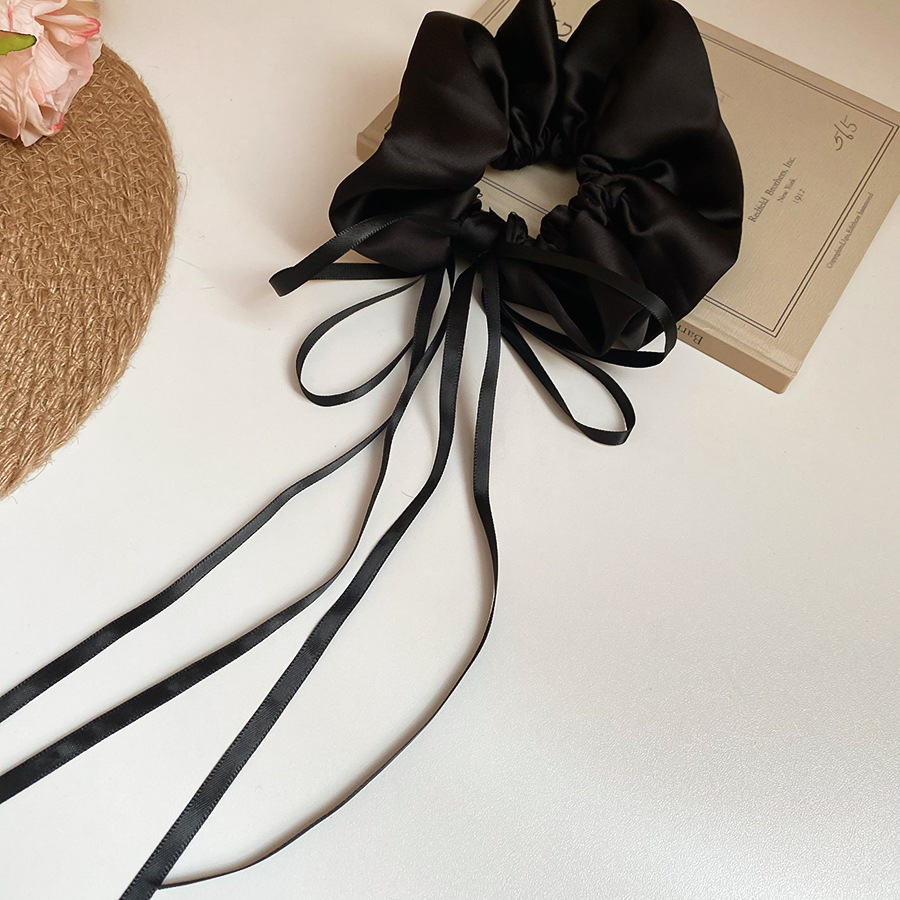 Cinta de lazo de satén de tela, lazo para el cabello de intestino grueso, 2025 nueva cuerda para el cabello de todo fósforo, accesorios para el cabello de temperamento suave de alta calidad