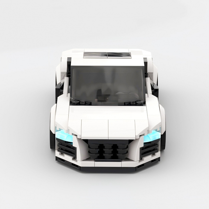 Cross-Border Building Blocks Moc 108126-R8 Sports Car Small Particle Building Block Set Compatible with Lego Speed Champion