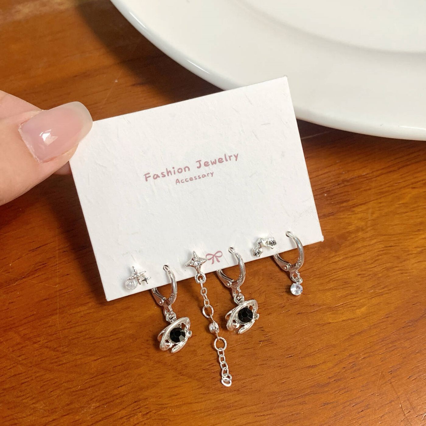 XKS1 Xingyue 우주 귀걸이 [블랙]