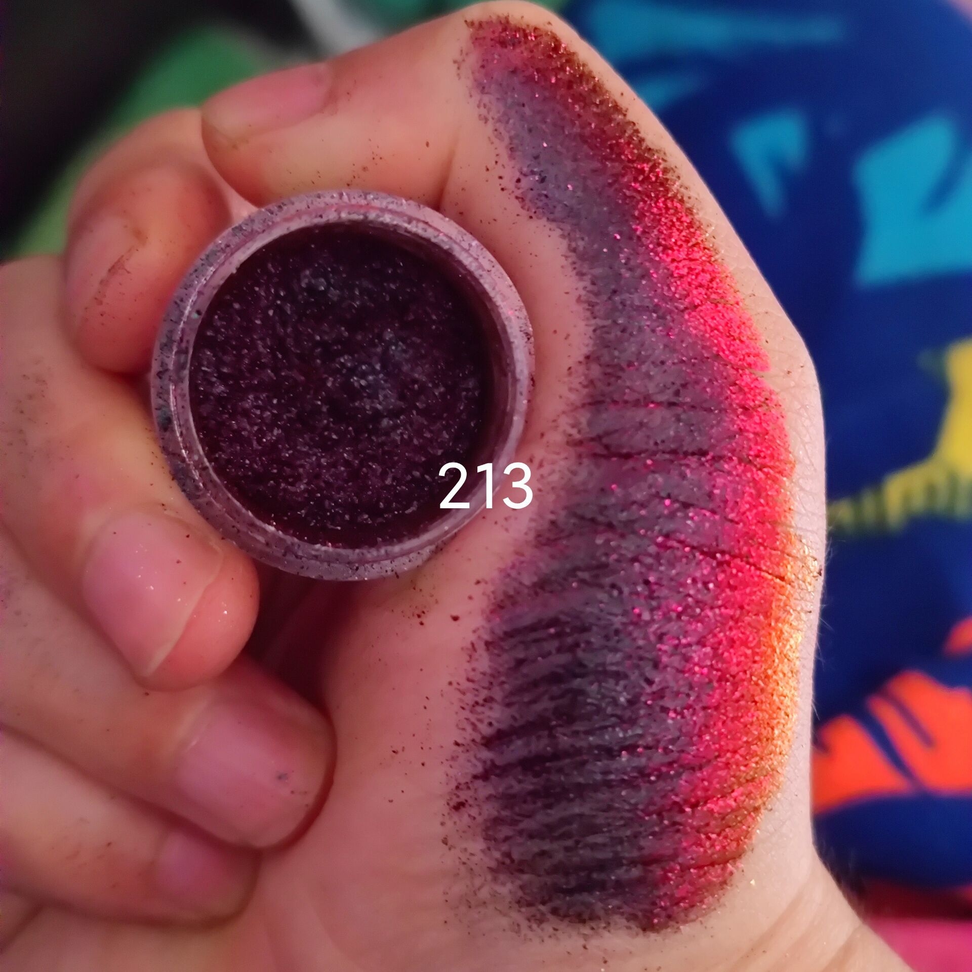 跨境新品黑红高光光学变色龙偏光粉 MultiChrome Pigment0.2g