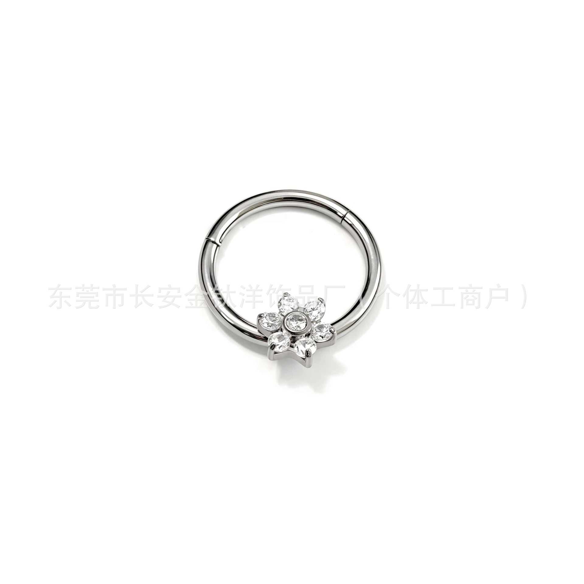 Labret piercing jewelry detail image
