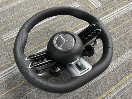 Suitable for Mercedes-Benz Amg809 Carbon Fiber Steering Wheel A-Class C-Class E-Class ml Old Model Modification and Upgrade to New Model Assembly