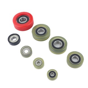 Replaces Yihida Momis Factory Polyurethane Rubber-Coated Bearing Pulley 626/608/6000 Silent and Wear-Resistant