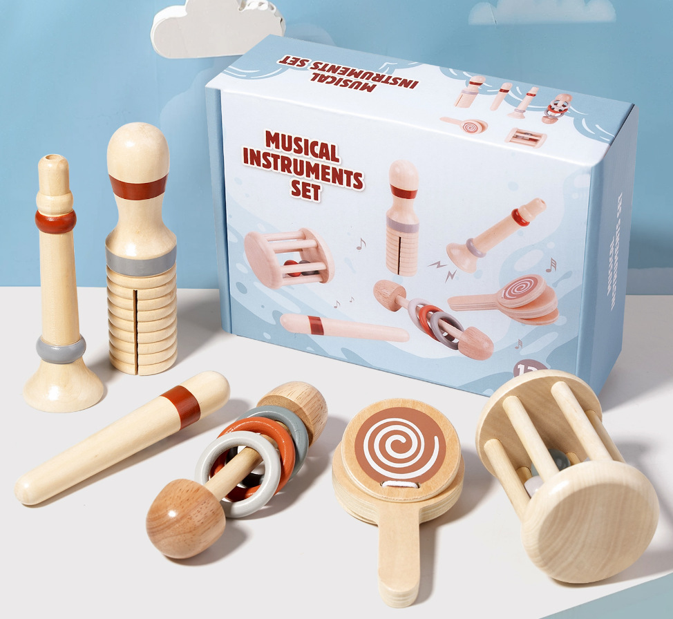 Sonajero y Campana de Cuna de Madera para Bebés de 0 a 6 Meses, Relajante para Dormir image 10