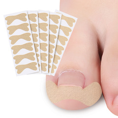 Glue-free nail correction patch to correct ingrown toes, inline correction of curly nails and toe patch