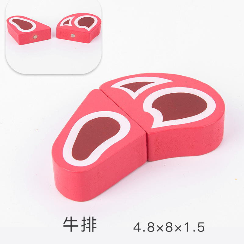 Los niños juegan casa cocina juguetes madera magnética verduras y frutas cortar madera frutas y verduras a granel traje al por mayor