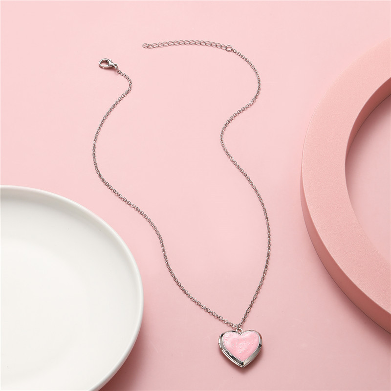 Cute Heart Shape Alloy Kidu0027S Pendant Necklace 1 Piece