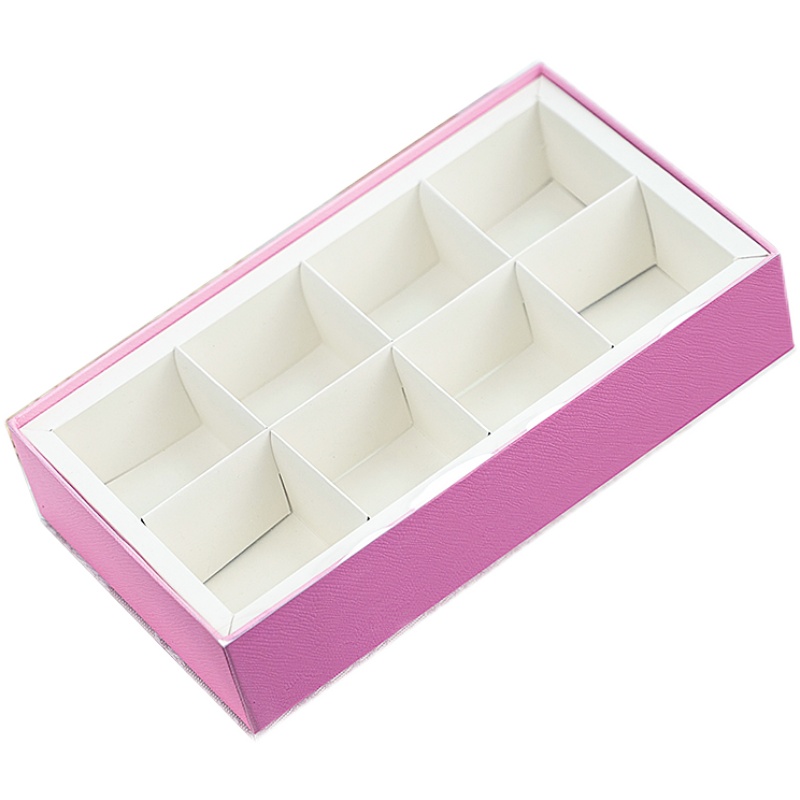 2025 nuevo 4 gránulos 6 gránulos 8 gránulos sándwich coreano caja de macarrones grasa caja de regalo transparente caja de postre horneado