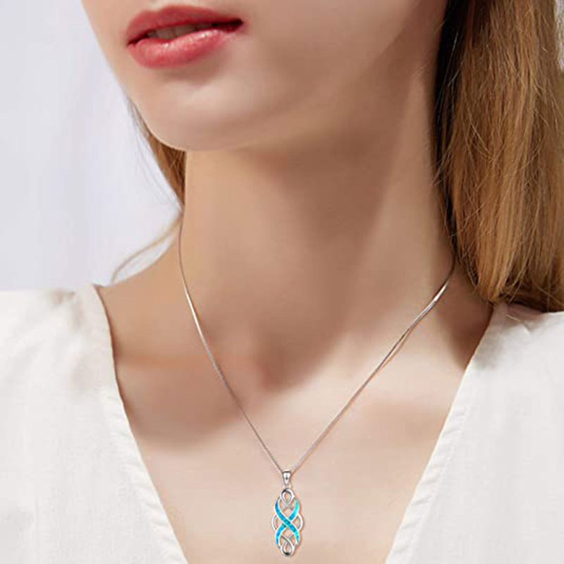 Simple Style Color Block Copper Gem Pendant Necklace In Bulk display picture 1