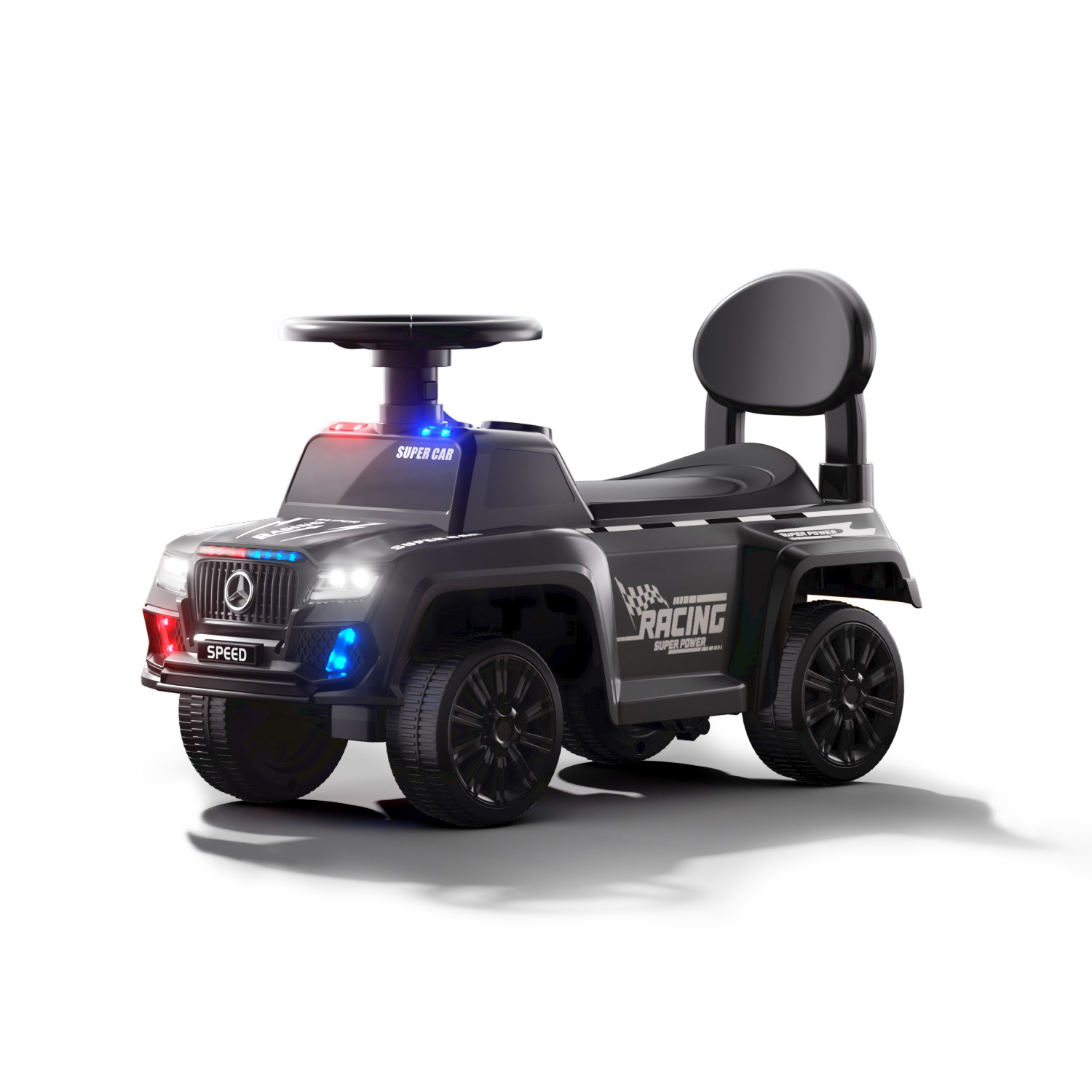 Nuevo patín eléctrico para niños patín anti-rollback puzzle educación temprana protección de seguridad caminante motocicleta de playa