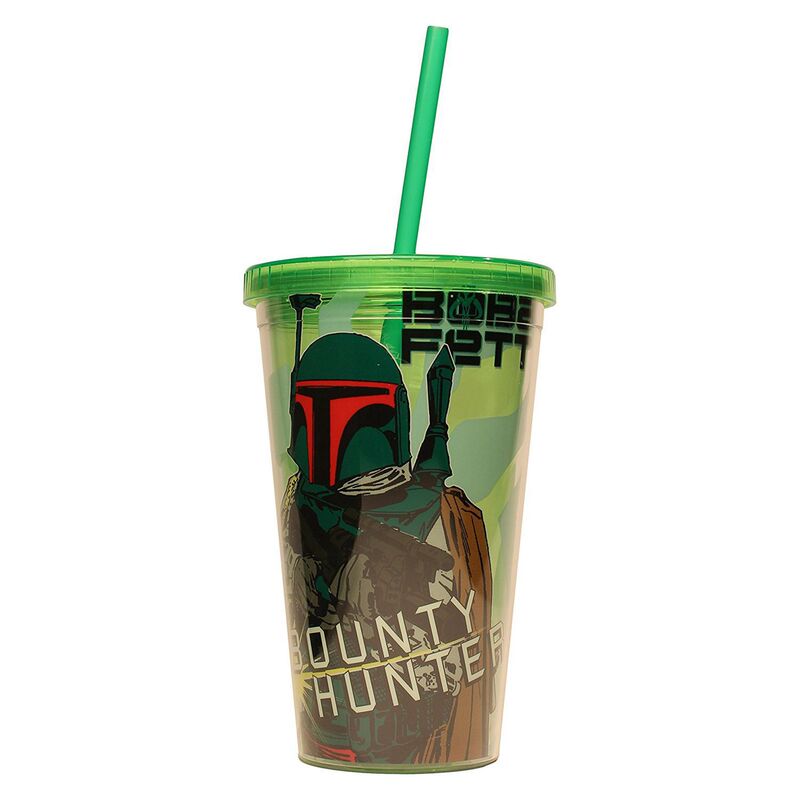 Customizable Cartoon Animation Insert Double-Layer Transparent Straw Ice Cup Recycling Gift Cup