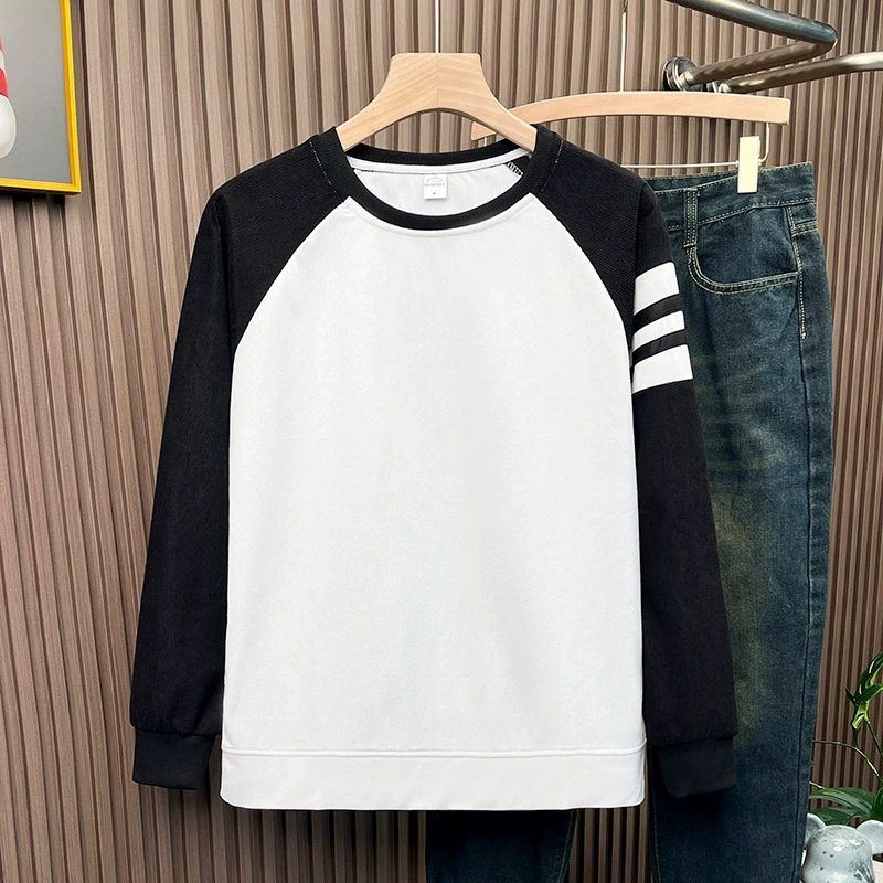 Tide Brand ins свободные дикие спортивные круглые воротнички повседневная игра трансграничный американский ретро рукав рукава